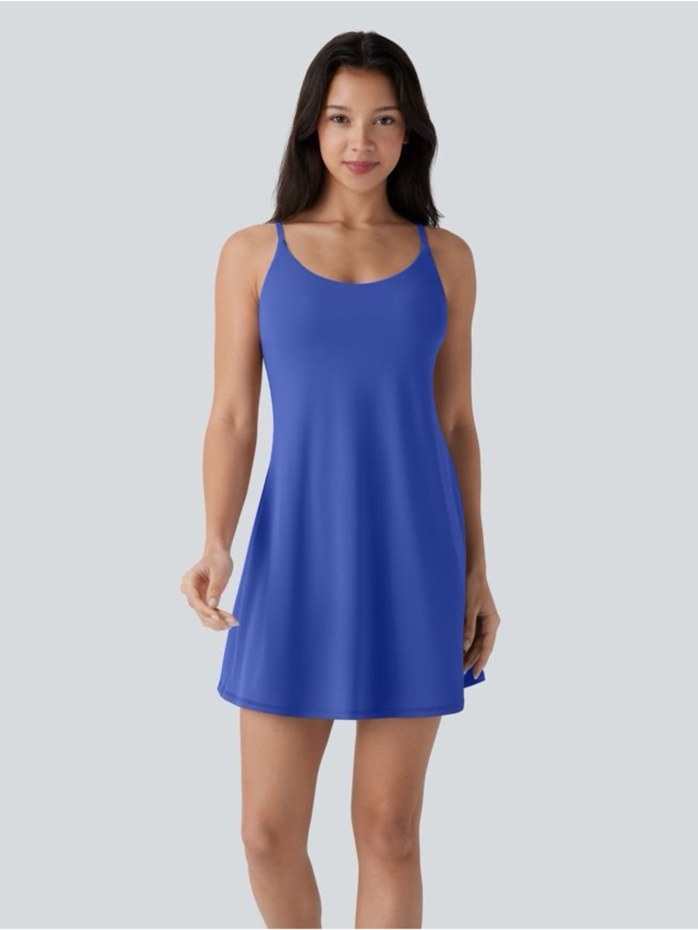 Halara SoftlyZero™ Plush Strappy Back 2-in-1 Active Dress Size Medium Athletic